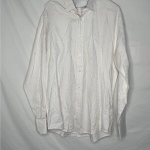 Timeless White Dress Shirt with Relaxed Fit